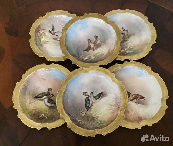 Антикварная фарфоровая тарелка. Limoges