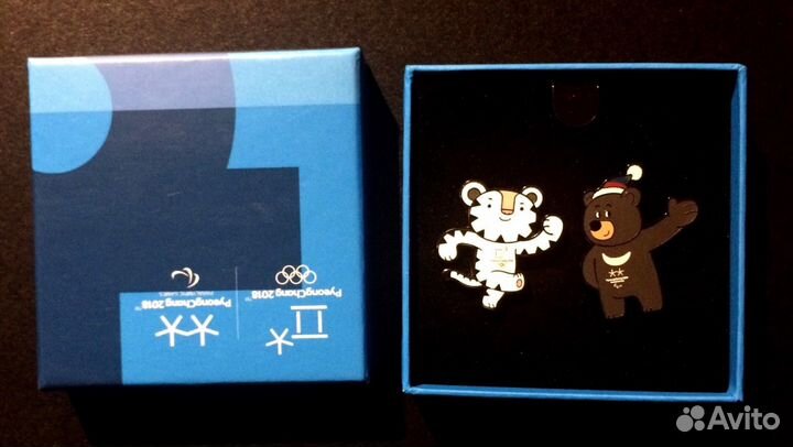 Пхенчхан 2018 Набор значков Сухоран + Пандаби