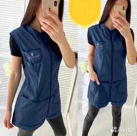 Фартук халат для парикмахера косметолога. Новый