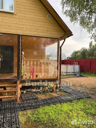 Мягкие окна на беседку