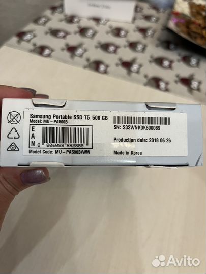 Переносной жесткий диск samsung новый 500