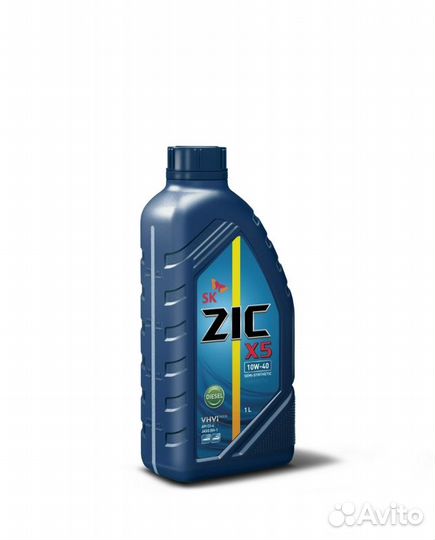Моторное масло ZIC X5 10W-40 Diesel П/С 1Л Zic