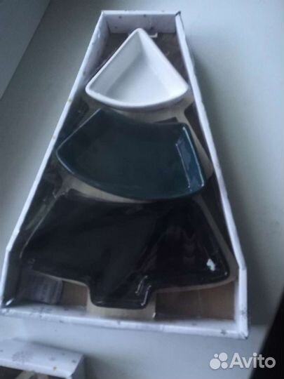 Менажница керамика на подносе