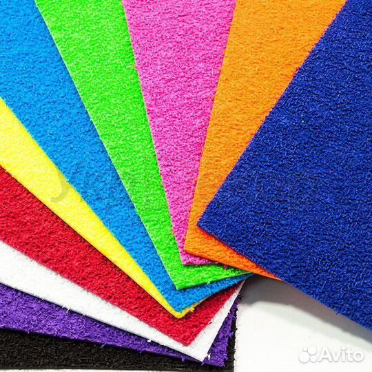 Фоамиран -1 мм., зефирный, махровый, глиттерный