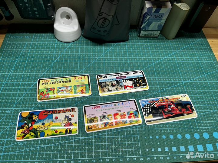 Наклейки для картриджей dendy