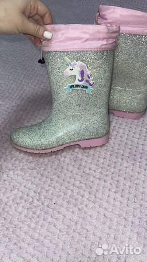 Детские резиновые сапоги 34 размер