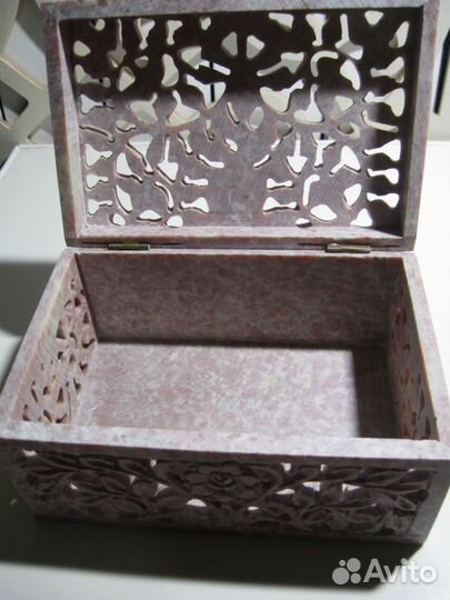 Шкатулка для украшений резьба по камню