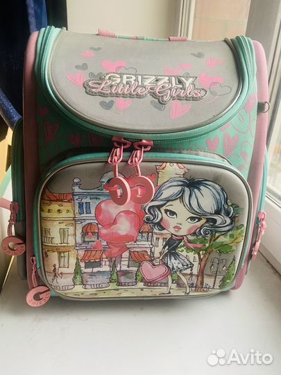 Рюкзак школьный grizzly для девочки
