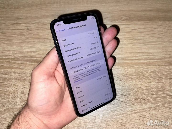 iPhone X, 256 ГБ