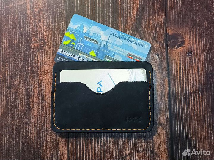 Картхолдер из натуральной кожи (handmade)