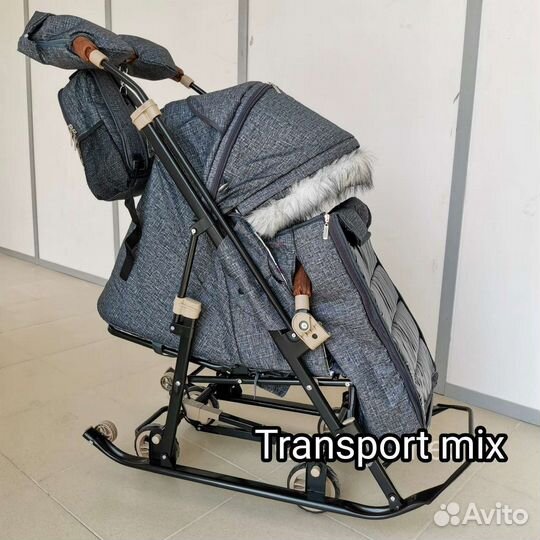 Санки коляска Galaxy Glory (Gloss) +доставка