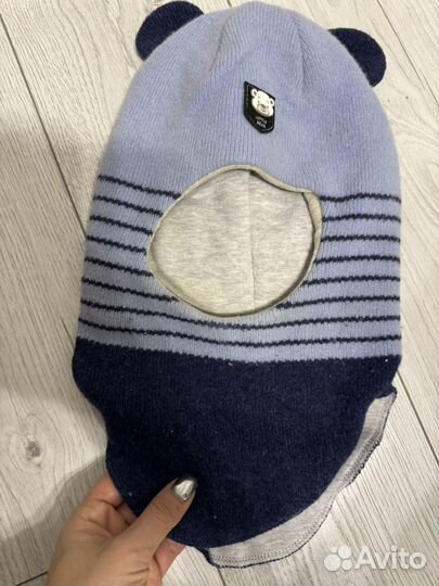 Шапка шлем для мальчика 48-50