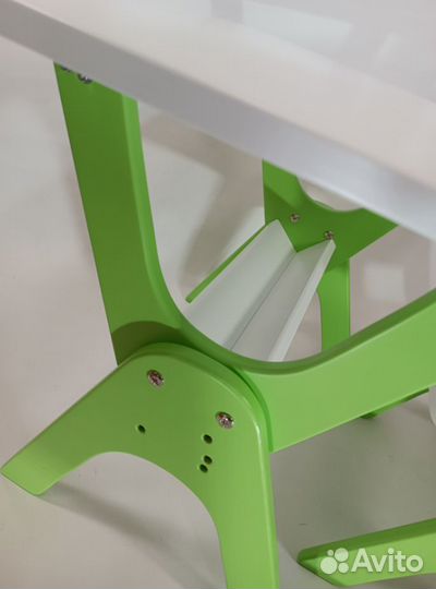 Детский растущий стол-парта и стул 2до6 зеленый