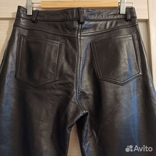 Кожаные брюки женские
