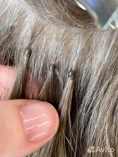 Упиленные щипцы с заточкой для наращивания волос