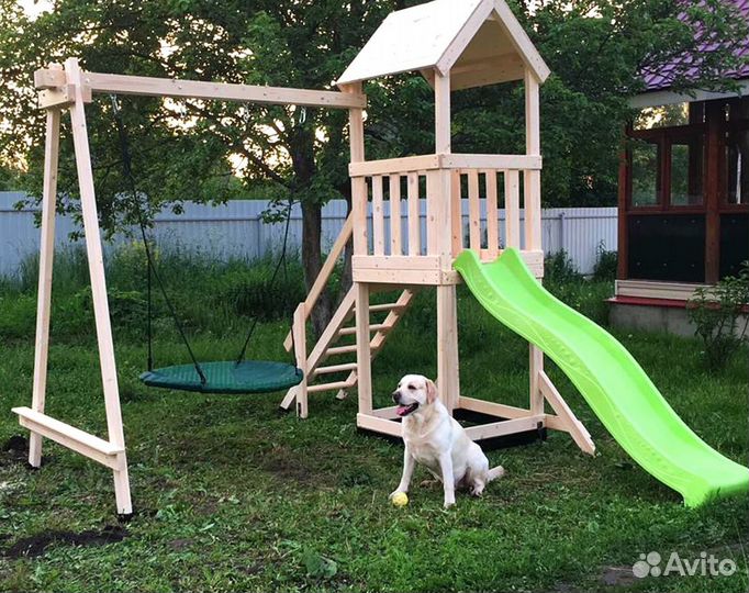 Детский игровой комплекс с горкой