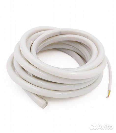 Неон круглый, d20 мм.360, 220 В. IP67. RGB