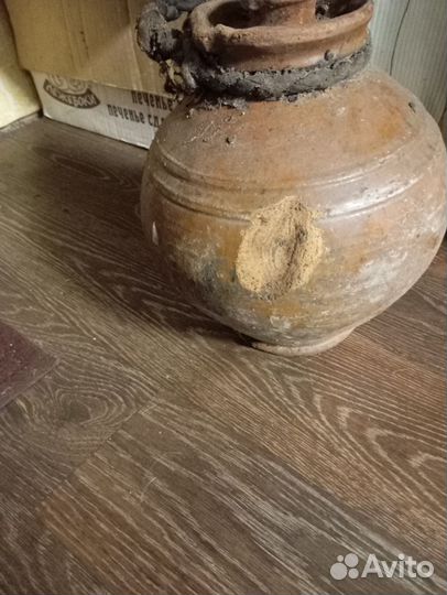 Корчага старинная глиняная