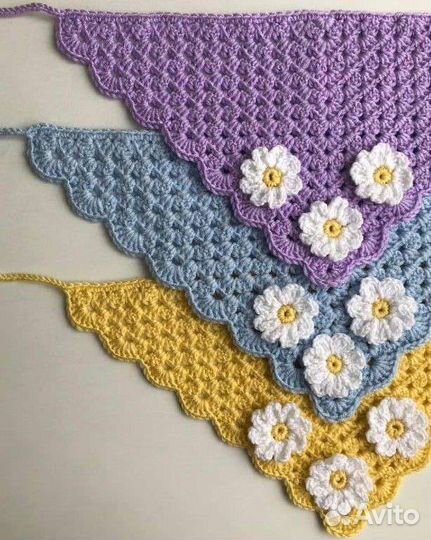 Летние косынки вязаные бандана y2K