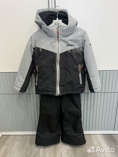 Детский зимний полукомбинезон с курткой 98р-р