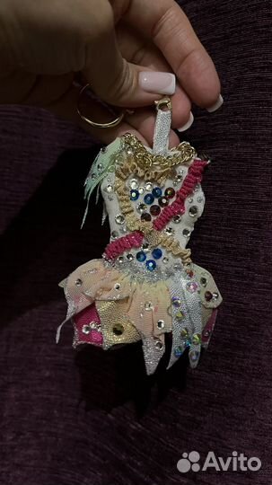 Брелок на сумку купальник гимнастика