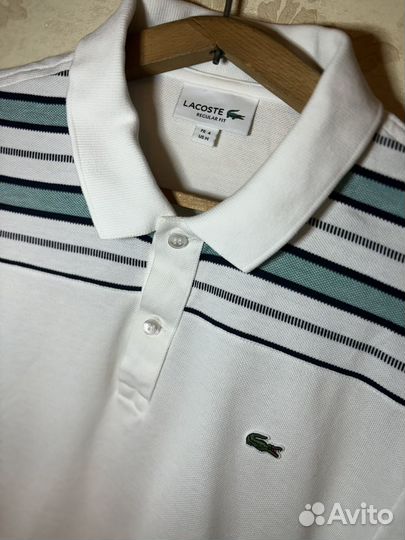 Футболка Поло lacoste белая