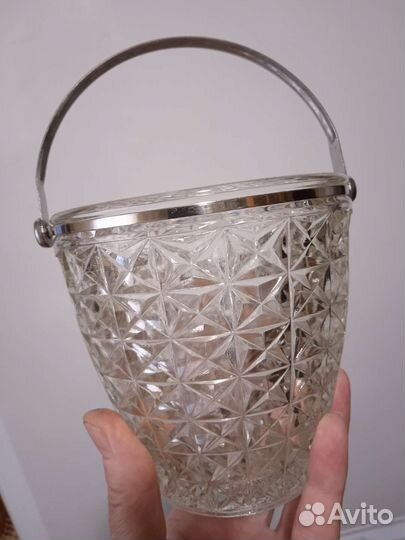 Заварочный чайник и конфетница хрустальная