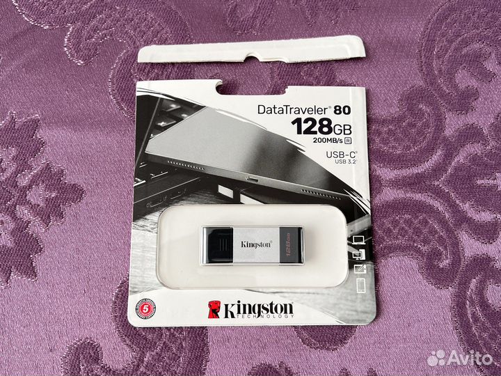 Флешка USB-C, Kingston 128 GB новая