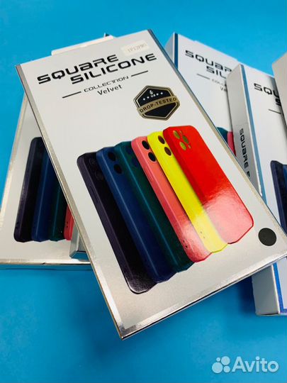 Чехлы square silicone на IPhone 12/12Pro