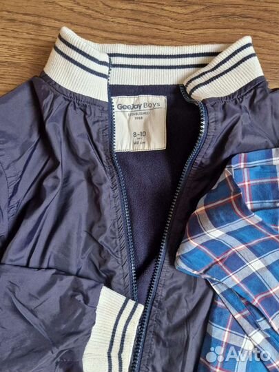 Рубашки,куртка, джинсы, лонгслив р-р 140