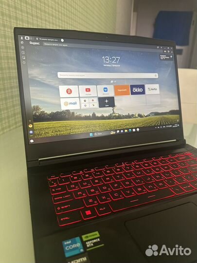 Игровой ноутбук MSI Thin / Почти новый