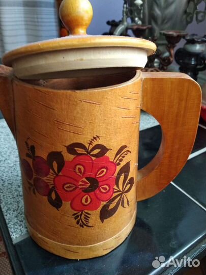 Керамика,кружка из бересты