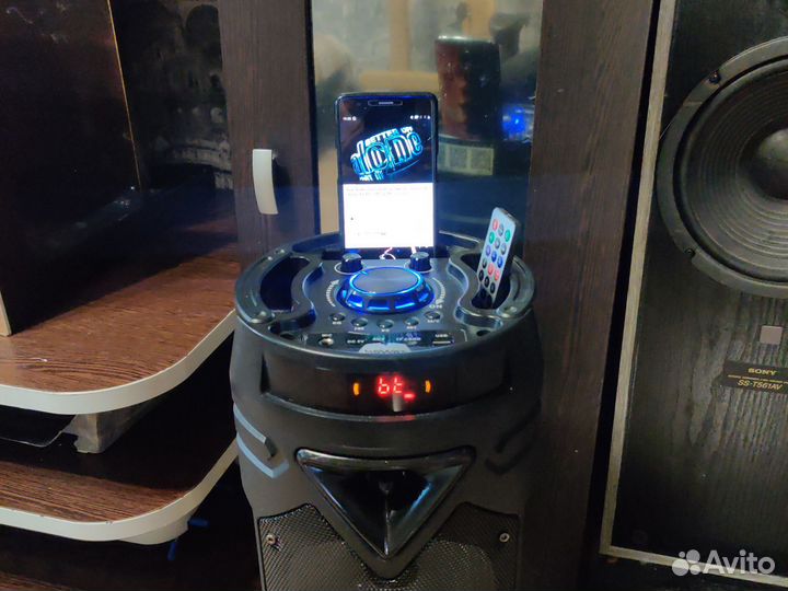 Блютуз колонка большая напольная ZQS-6203