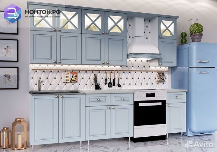 Кухня Констанция NEW 2.0 м дымчатый