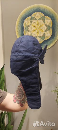 Шапка зимняя синяя Bundeswehr Moleskin