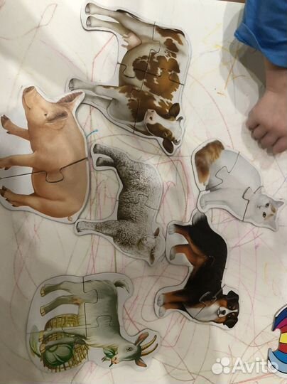 Развивпющие пазлы 2+