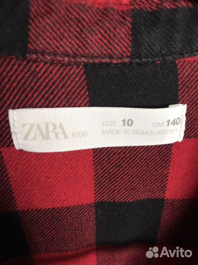 Рубашка в клетку zara