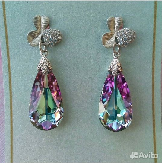 Серьги-пусеты Swarovski