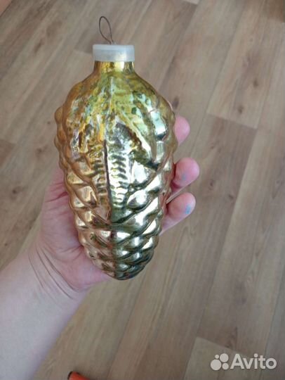 Елочная игрушка СССР, шишка кремлёвская большая