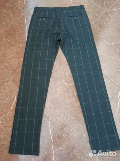Брюки в клетку на подростка 164-170