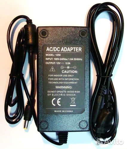 Блок питания 12v 5a/12в 5а стабилизированный