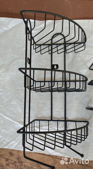 Полочка настенная черная