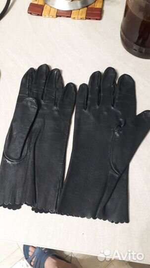 Перчатки кожаные женские времен СССР. Новые