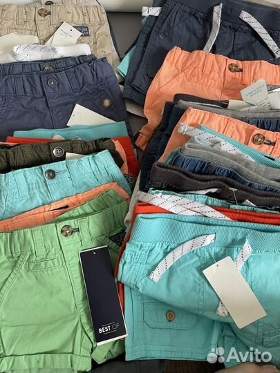 Новые Шорты оптом 50 шт на 3,6,9, 12 месяцев