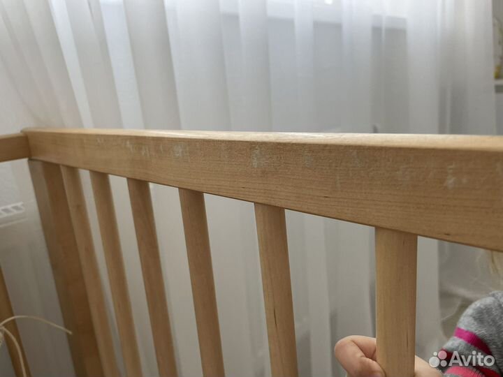 Детская кроватка IKEA с матрасом