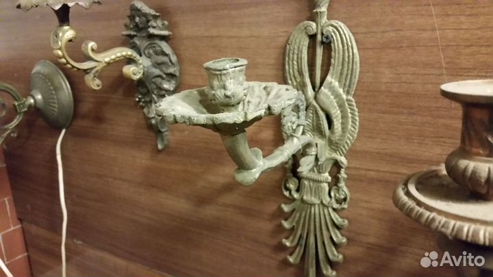 Канделябры бронзовые старинные