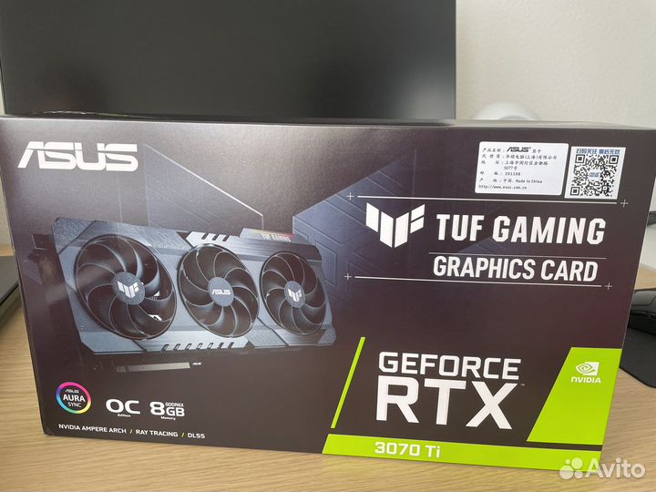 Видеокарта asus TUF Gaming GeForce RTX 3070 Ti OC
