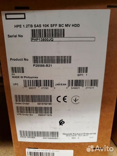 Жесткий диск HP P28586-B21 1.2Tb