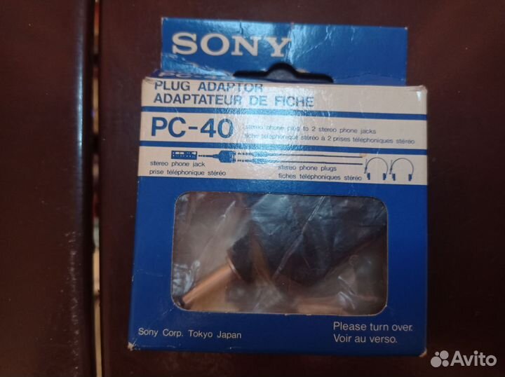 Штекер адаптер sony