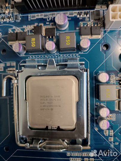 Материнская плата с процессором